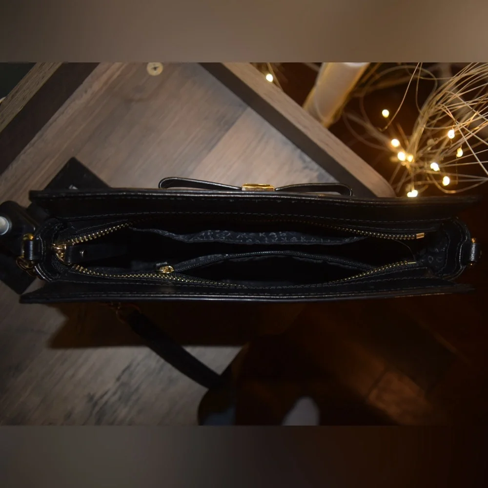 KATE SPADE floral bow chain link shoulder bag crossbody - Picture 4 of 5